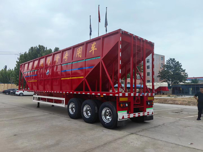 Grain transportation semi-trailer